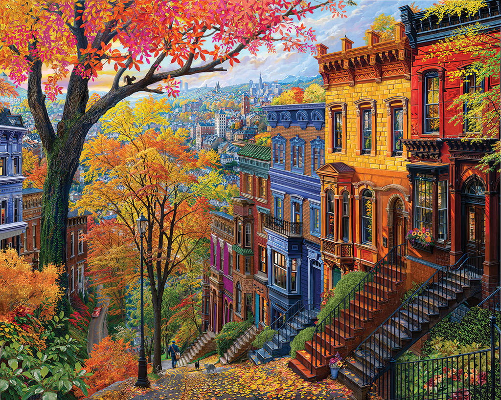 Autumn In The City (1929pz) - 1000 Piece Jigsaw Puzzle