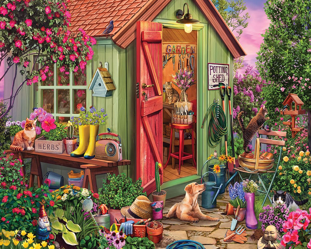 Potting Shed (2064pz) - 1000 Piece Jigsaw Puzzle by 