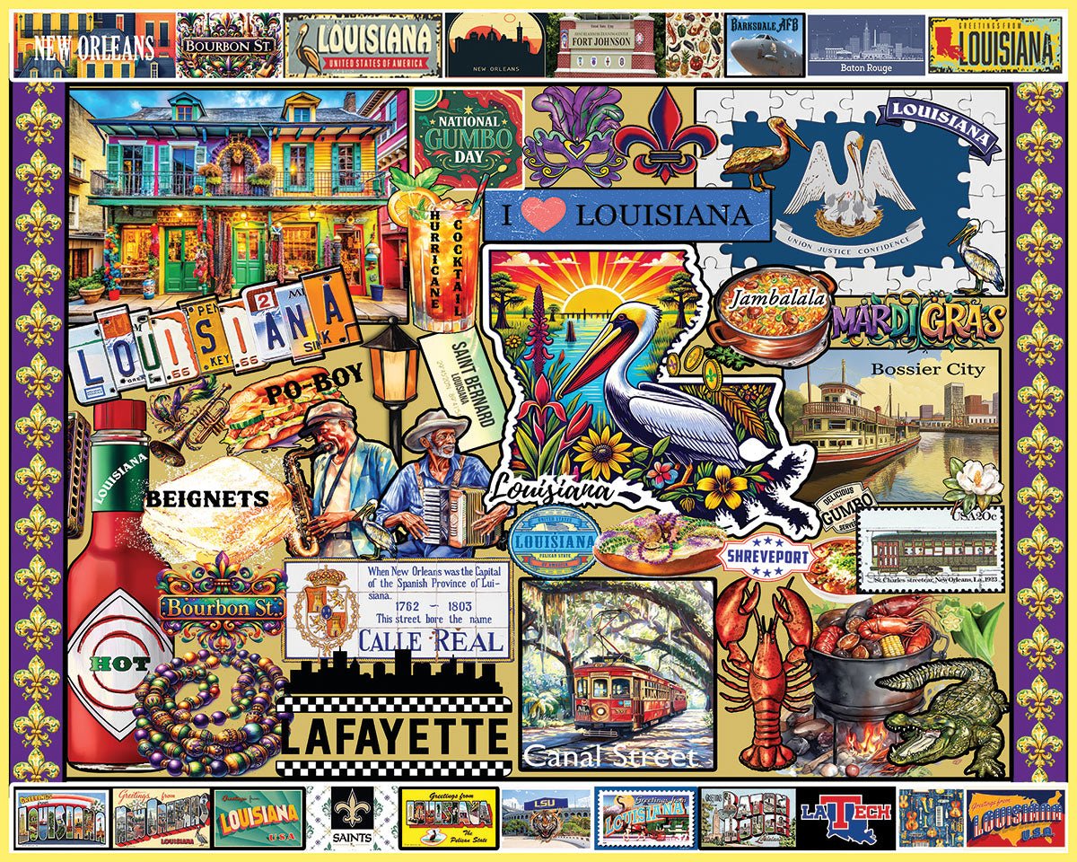 I Love Louisiana (2076pz) - 1000 Piece Jigsaw Puzzle by 