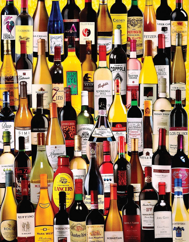 Wine Bottles (1058t) - 1000 PC (Small 20"x27" Format)