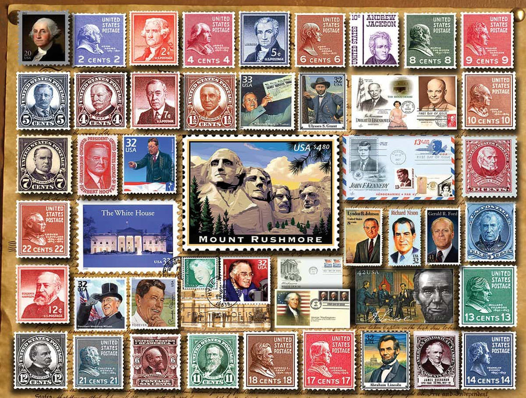 Presidential Stamps (1243pz) - 1000 Pieces