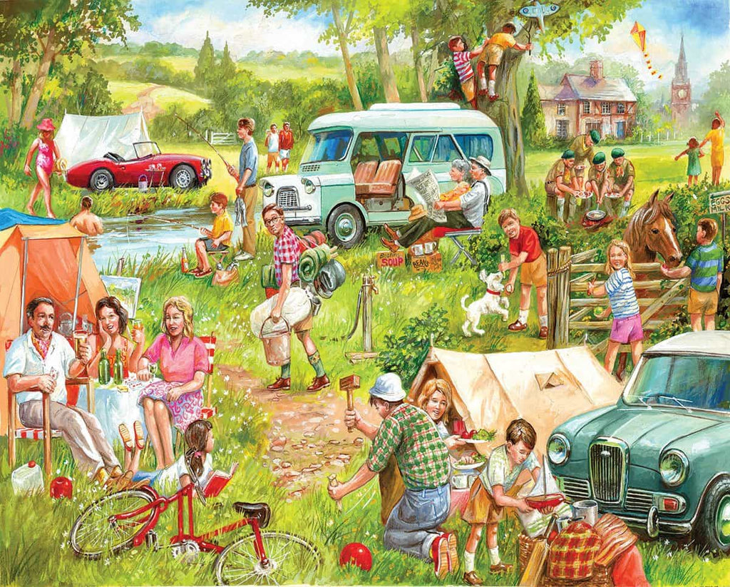 Happy Campers (1337pz) - 1000 Piece Jigsaw Puzzle