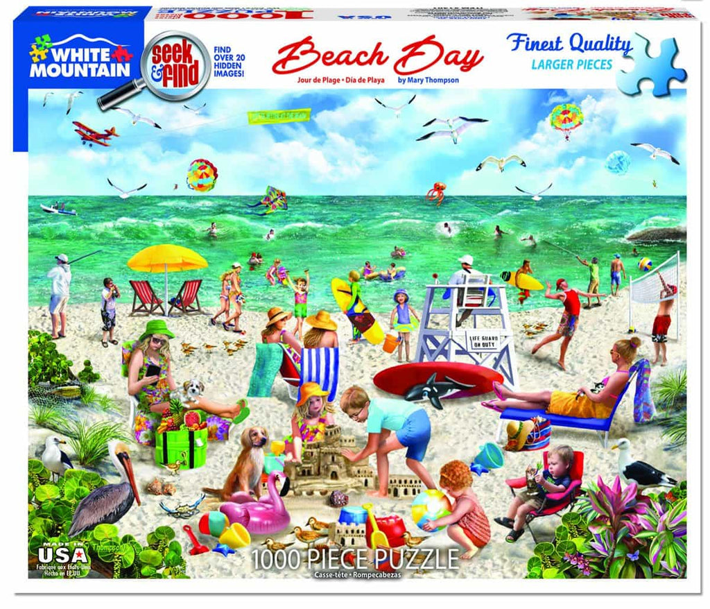 Beach Day - Seek & Find (1401pz) - 1000 Piece Jigsaw Puzzle