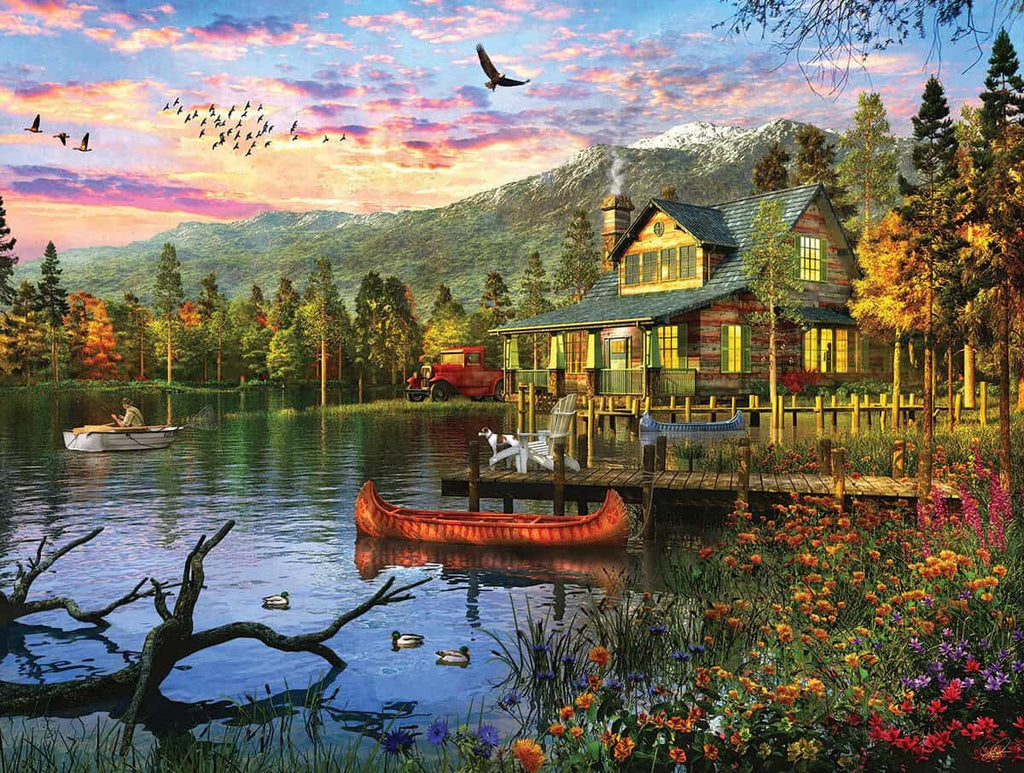Sunset Cabin (1416pz) - 500 Piece Jigsaw Puzzle