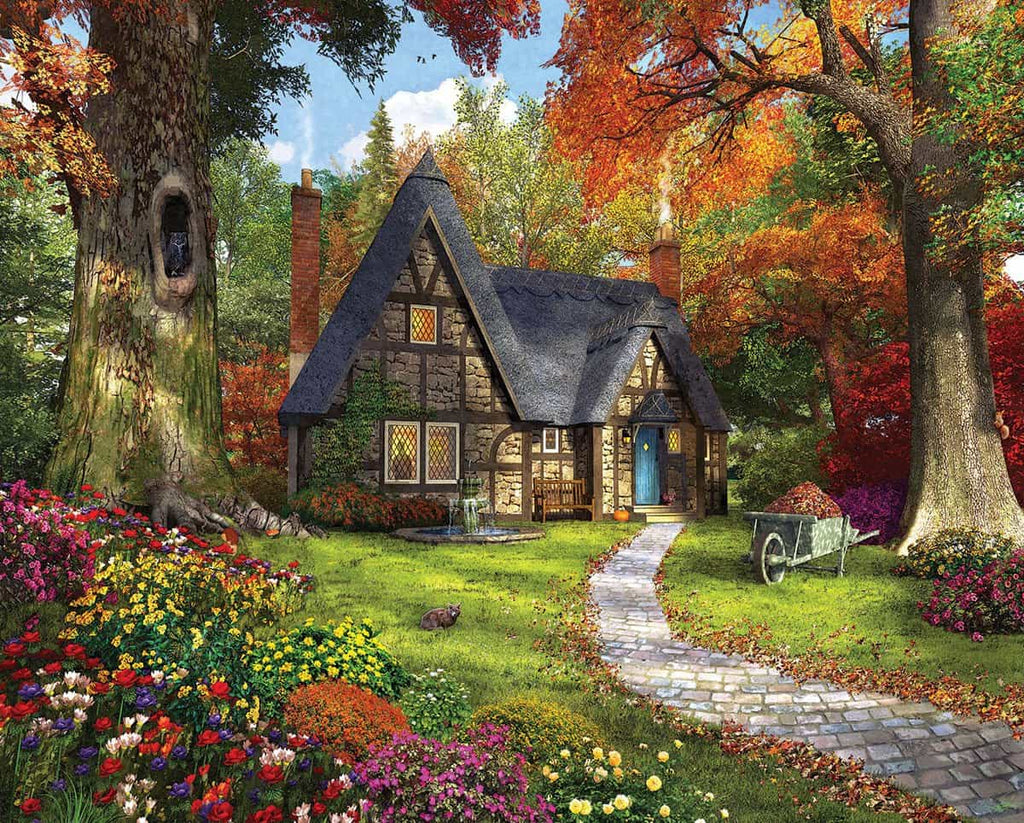 Autumn Cottage (1492pz) - 1000 Piece Jigsaw Puzzle