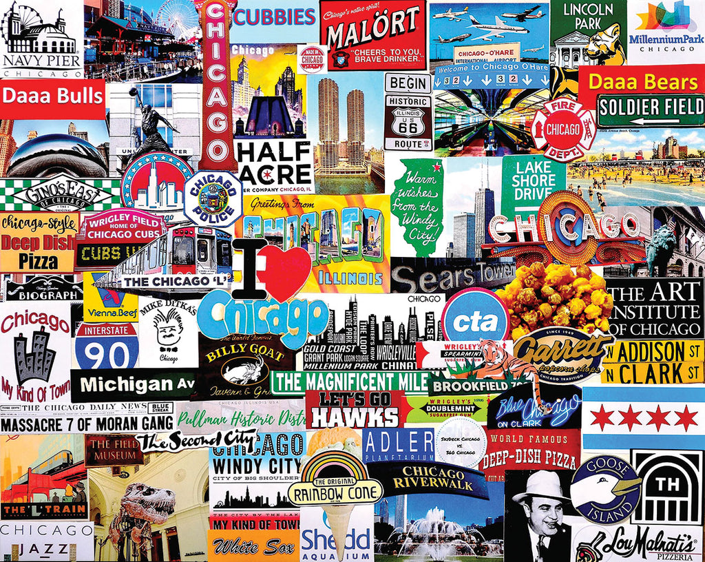 I Love Chicago (1529pz) - 1000 Piece Jigsaw Puzzle