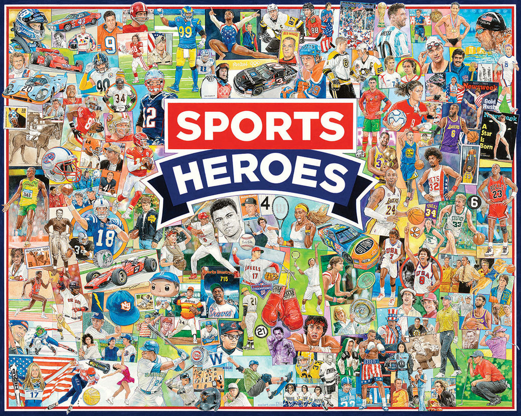 Sports Heroes (1829pz) - 1000 Piece Jigsaw Puzzle