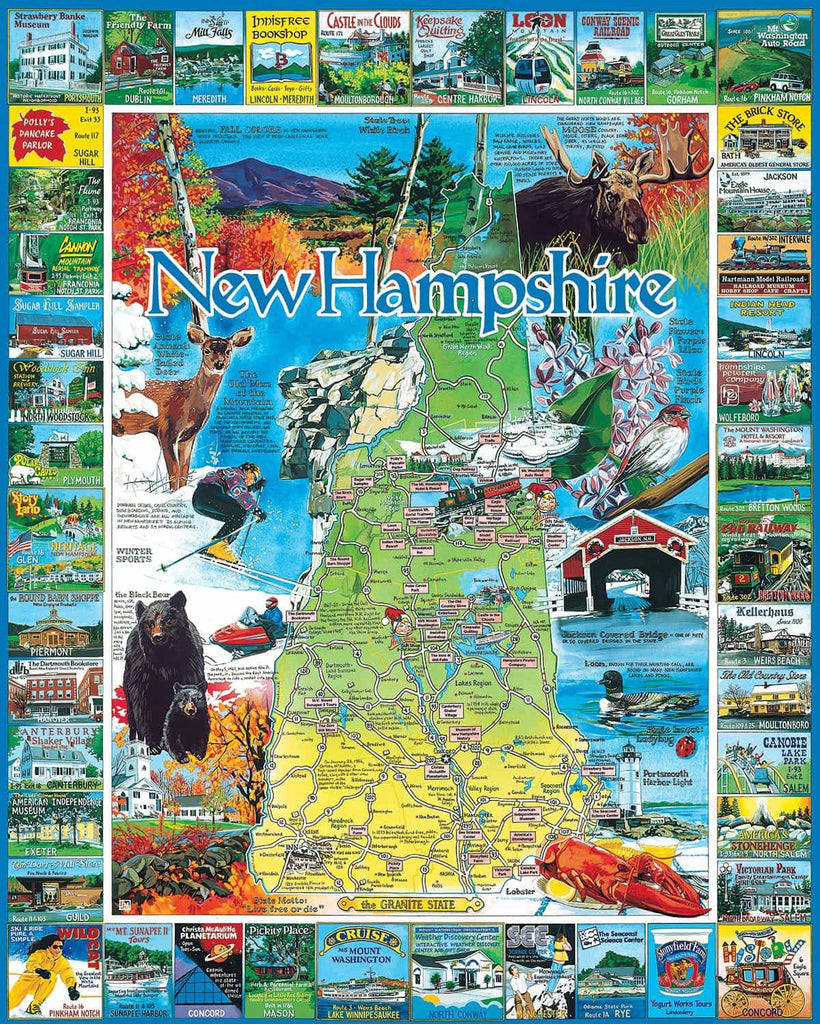 Best of New Hampshire (54pz) - 1000 Piece Jigsaw Puzzle