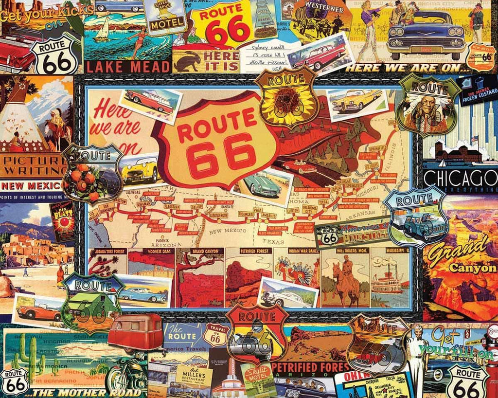 Route 66 (747pz) - 1000 Piece Jigsaw Puzzle