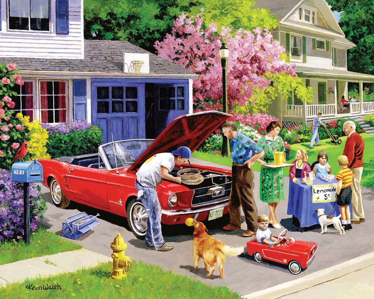 Set of 2: Nostalgic Puzzle Bundle 1000 piece – White Mountain Puzzles