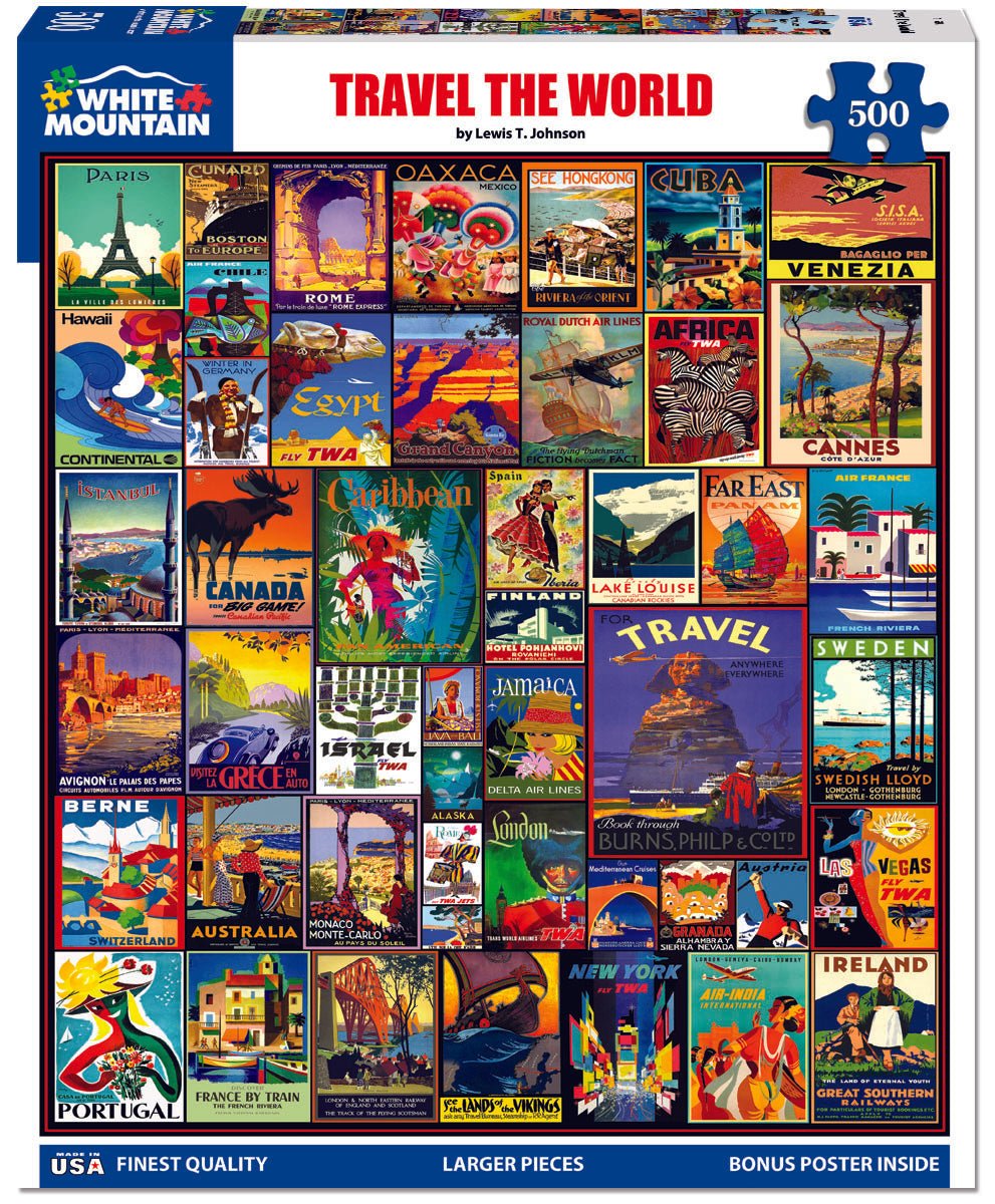 Set of 2: Best Selling 500 Piece Puzzle Bundle – White Mountain