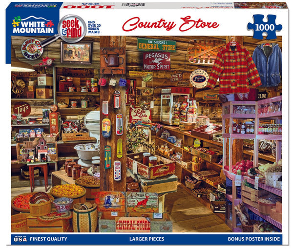 Country Store - Seek & Find (1393pz) - 1000 Piece Jigsaw Puzzles