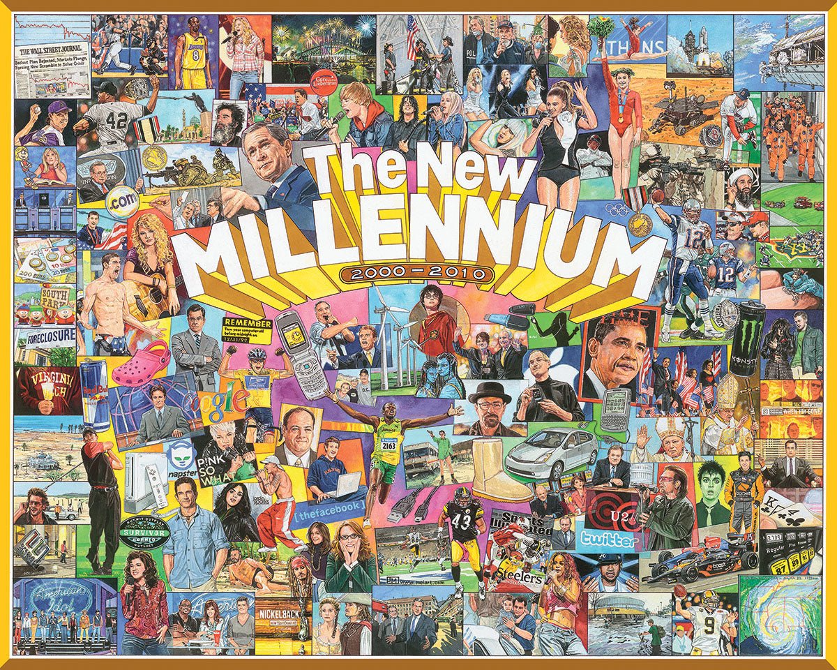 1000 Piece Jigsaw Puzzle - The New Millennium – White Mountain Puzzles