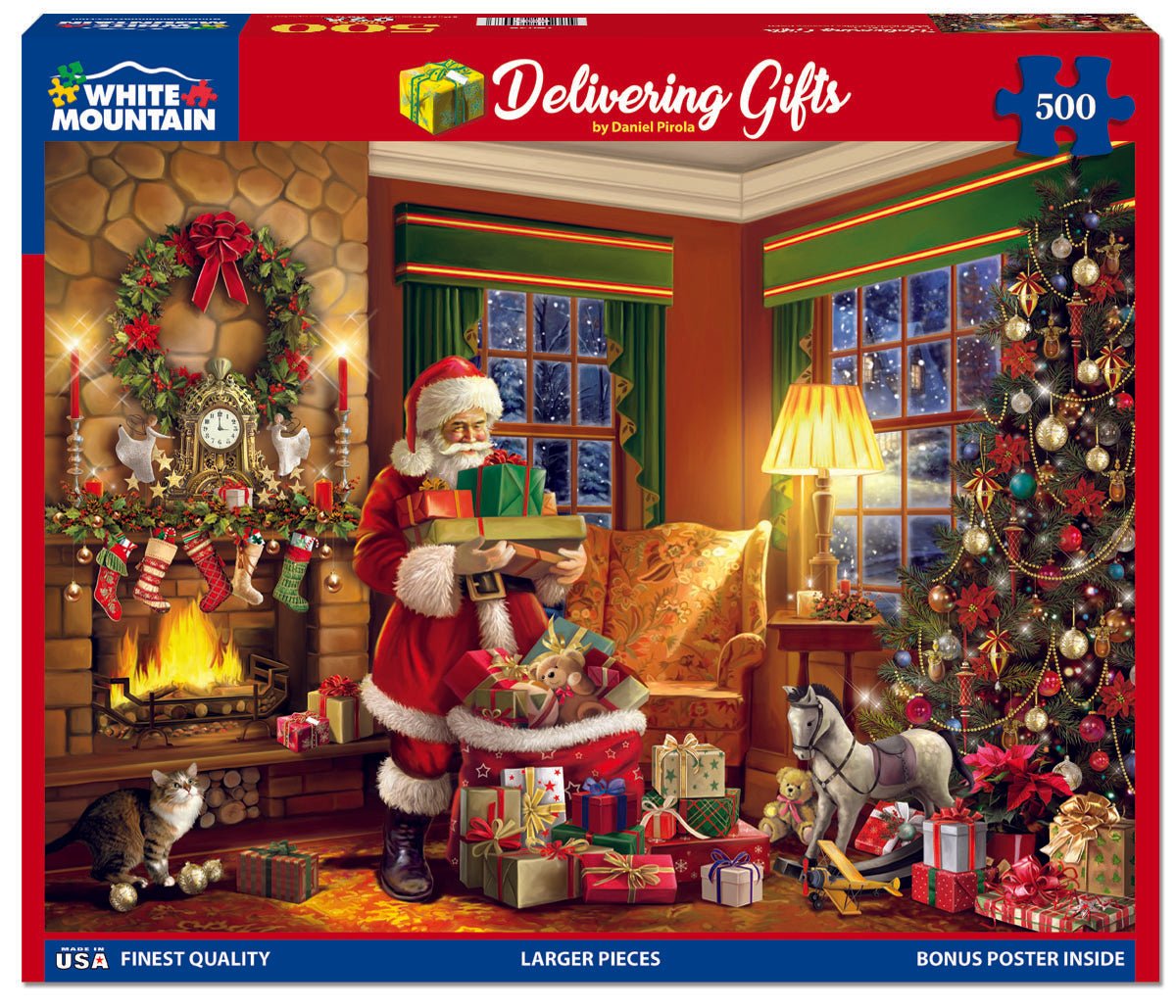 Christmas Gifts - 500 Piece Jigsaw Puzzle – White Mountain Puzzles