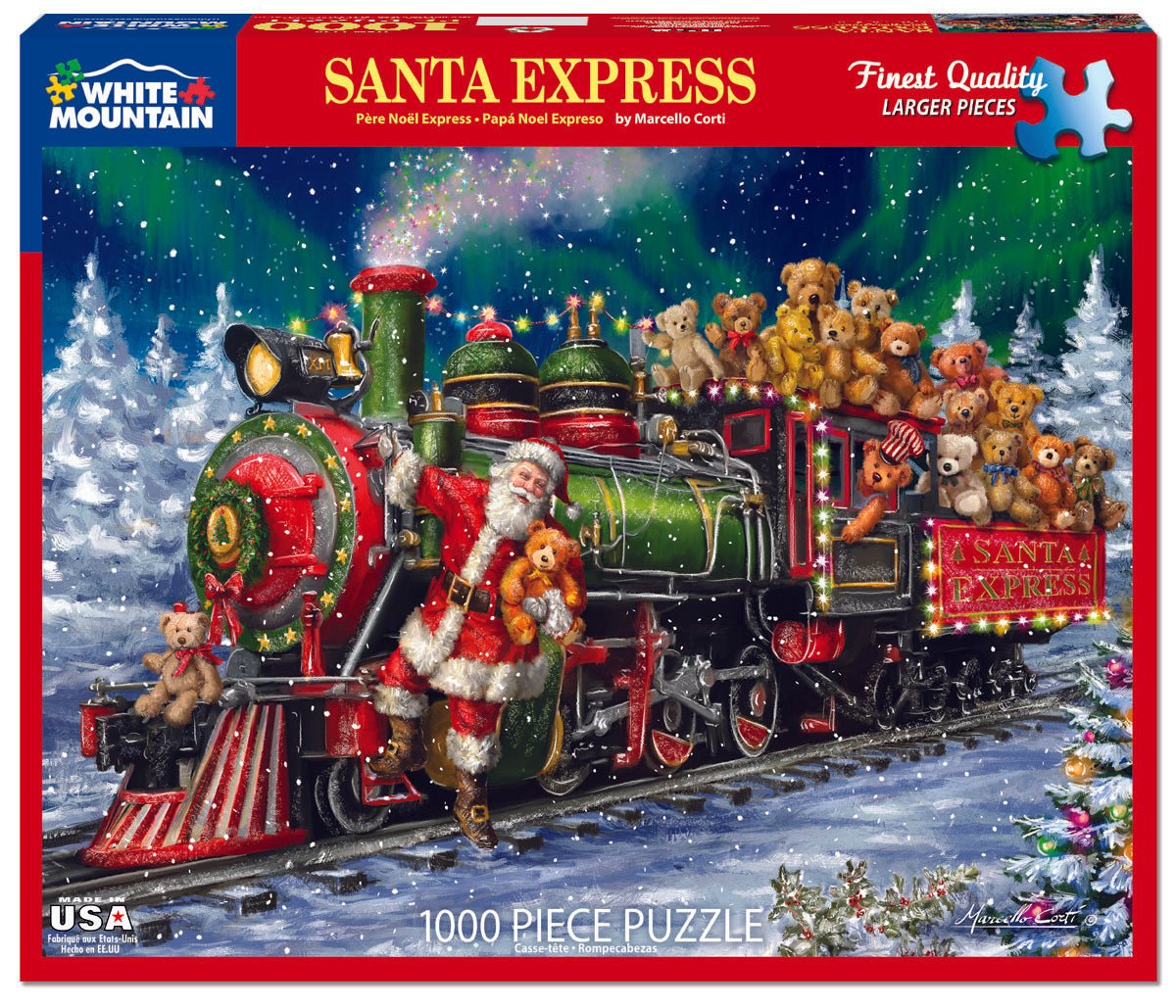 Santa Express (1724pz) - 1000 Piece Jigsaw Puzzle – White Mountain