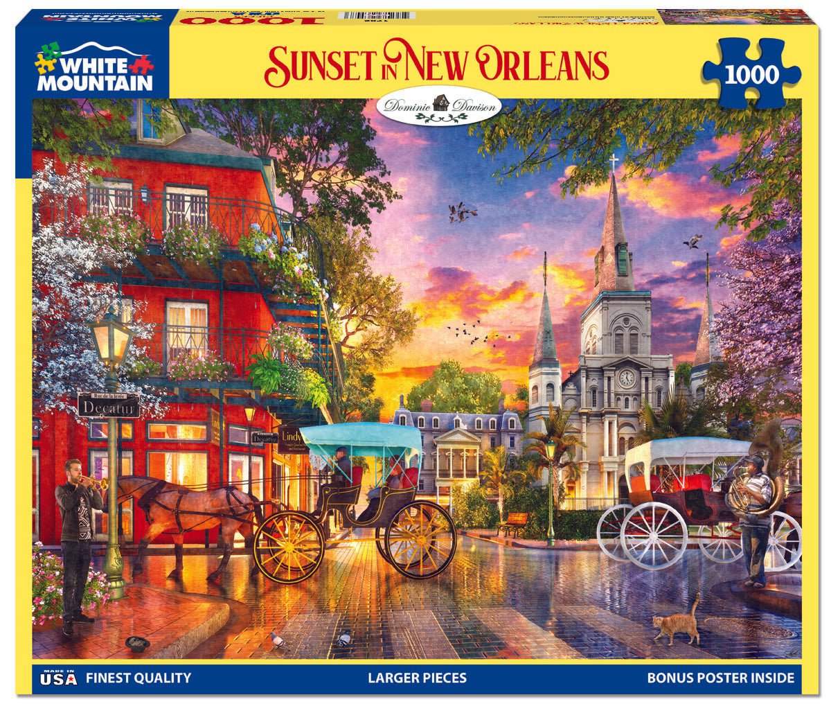 1000 Piece Jigsaw Puzzle - Sunset in New Orleans – White Mountain