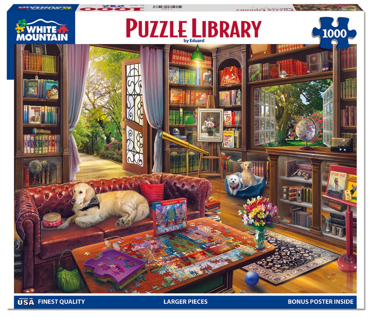 1000 Piece Jigsaw Puzzle - Puzzle Library – White Mountain Puzzles