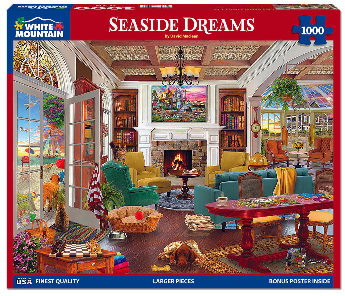 Seaside Dreams (1807pz) - 1000 Piece Jigsaw Puzzle – White