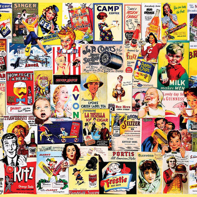 Vintage Ads (1813pz) - 500 Piece Jigsaw Puzzle