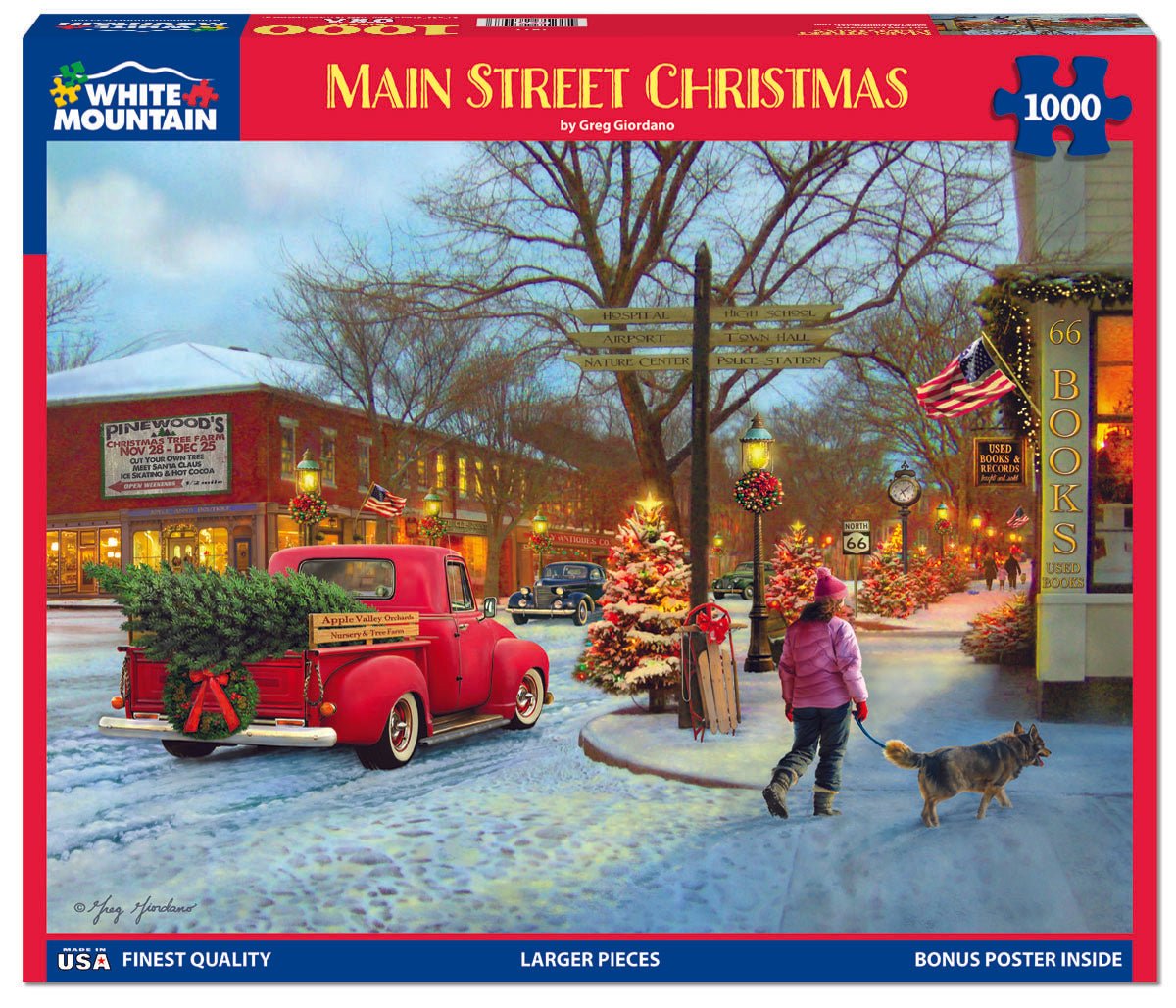 1000 Piece Jigsaw Puzzle - Main Street Christmas (1817pz) – White