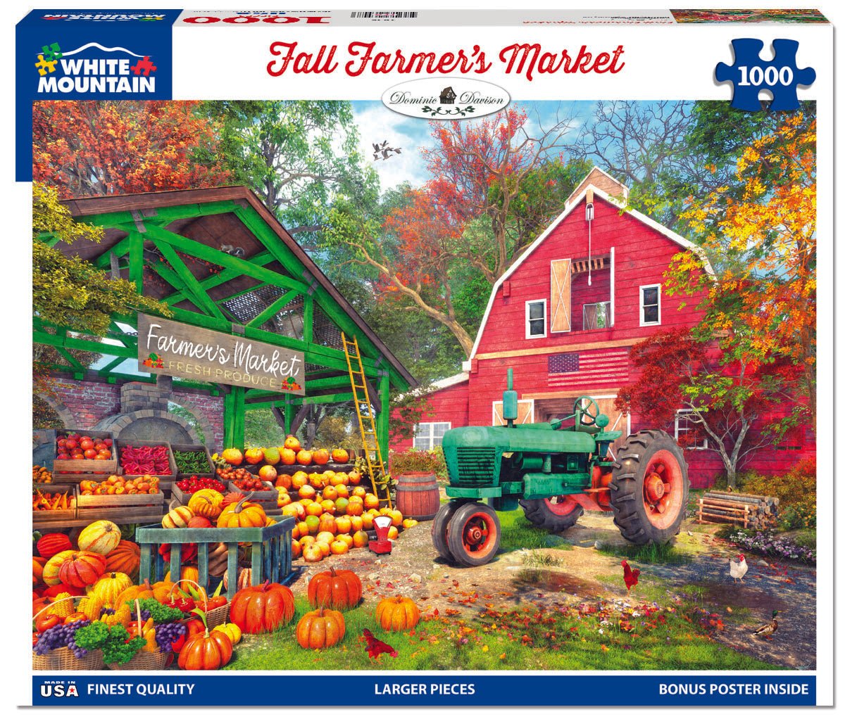 1000 Piece Jigsaw Puzzle - Fall Farmer's Market (1826pz) – White