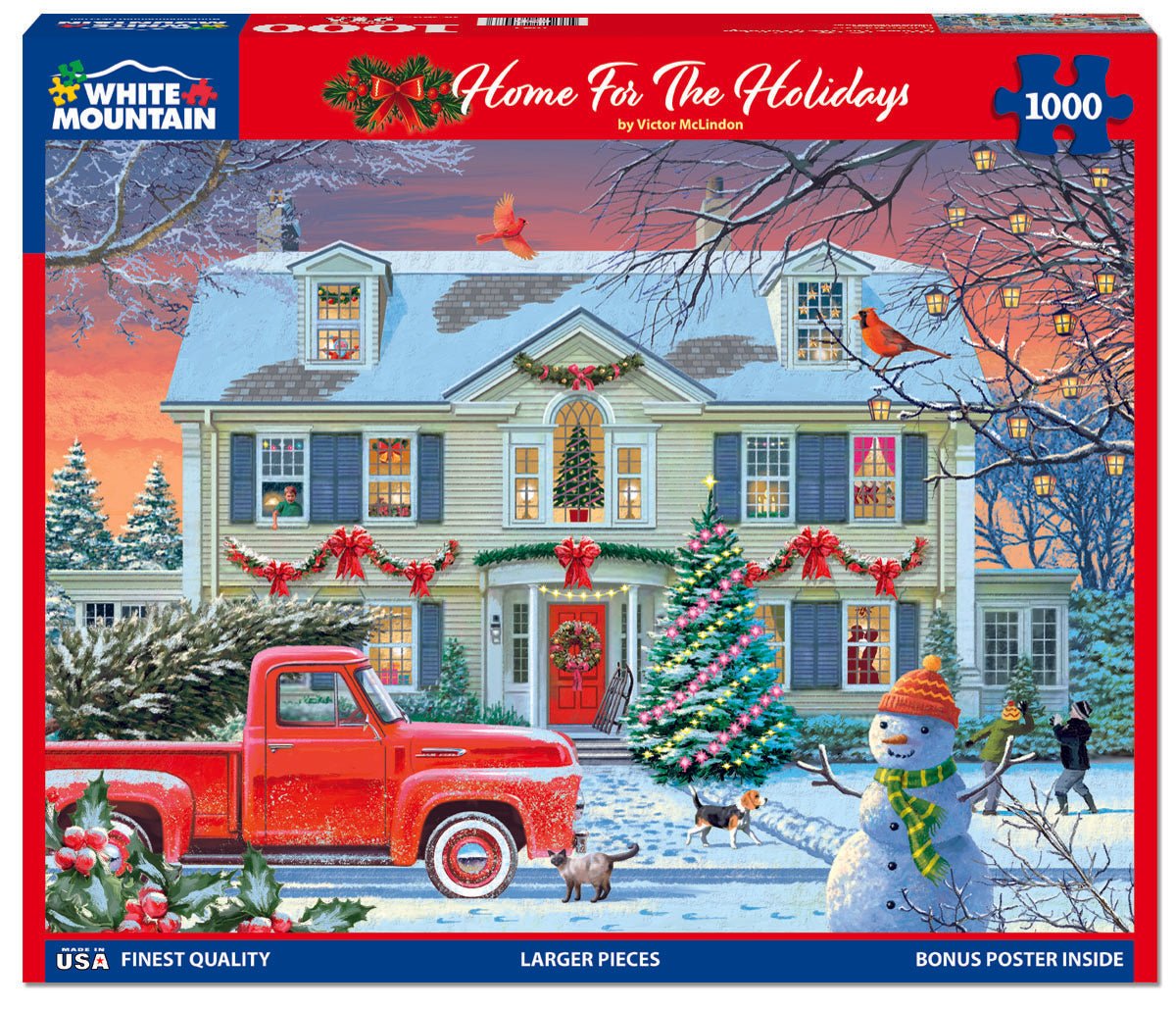 Home For The Holidays (1845pz) - 1000 Piece Jigsaw Puzzle – White