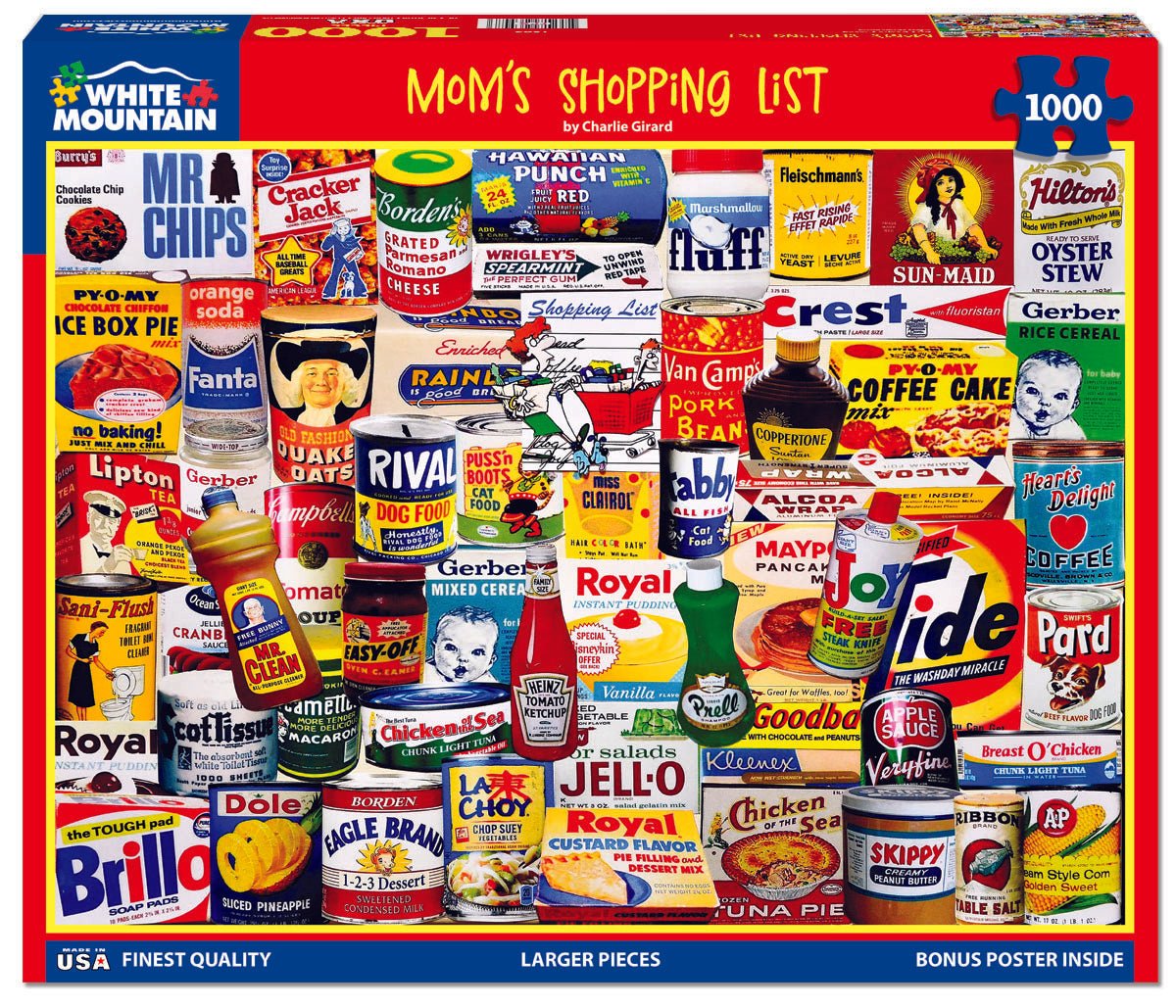 Jigsaw Puzzle ジグソーパズル　大量　まとめ売り 1000 Piece Jigsaw Puzzle - Mom's Shopping List (1865pz) – White