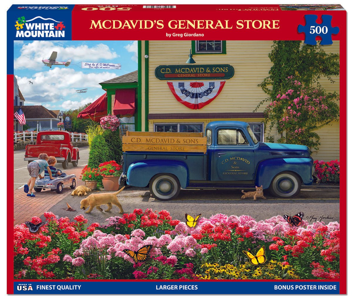 500 Piece Jigsaw Puzzle - McDavid's General Store (1880pz) – White 500 Piece Jigsaw Puzzle - McDavid's General Store (1880pz) – White