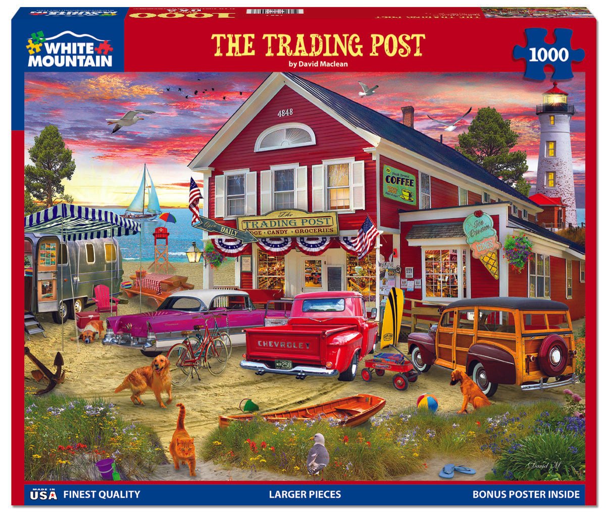 1000 Piece Jigsaw Puzzle - The Trading Post (1882pz) – White
