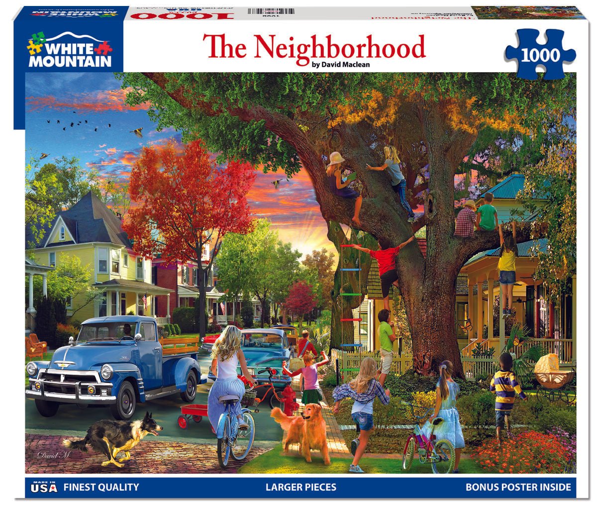 1000 Piece Jigsaw Puzzle - The Neighborhood (1908pz) – White