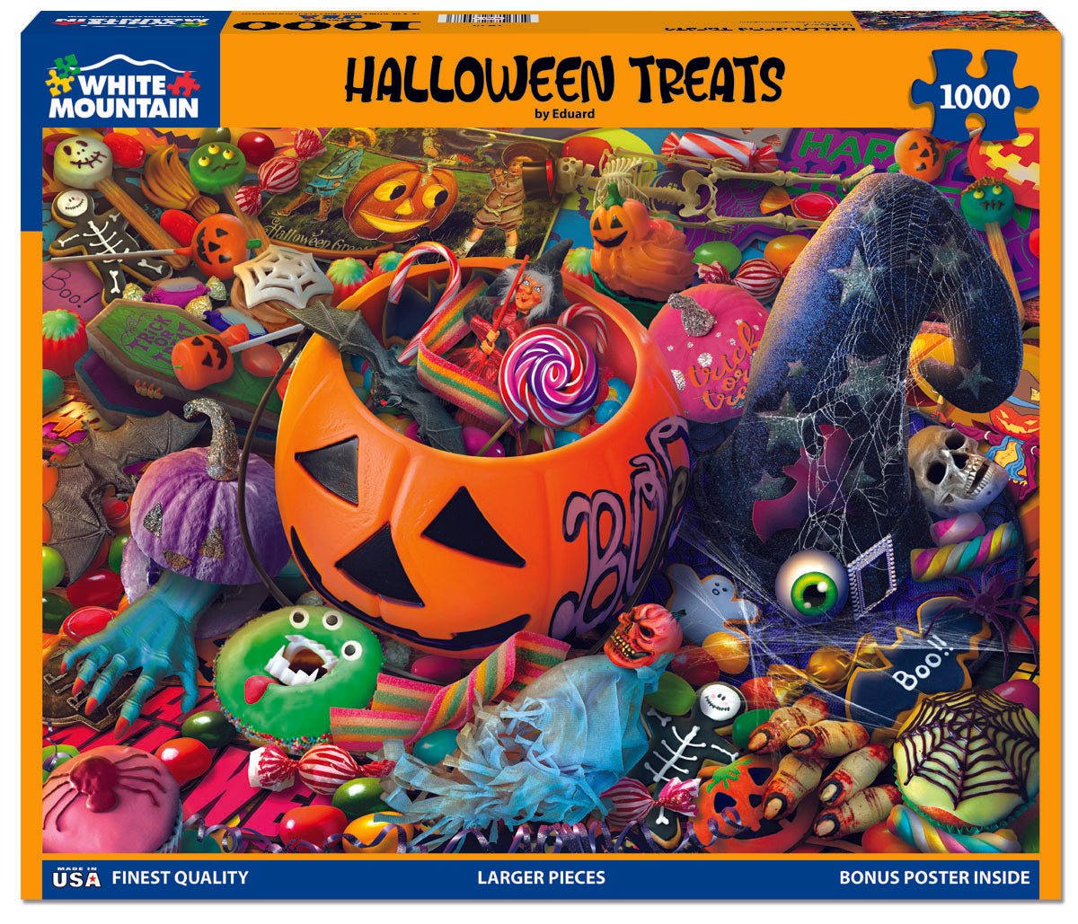 Place Vendome 4枚セット Helloween関係 1000 Piece Jigsaw Puzzle - Halloween Treats (1924pz) – White