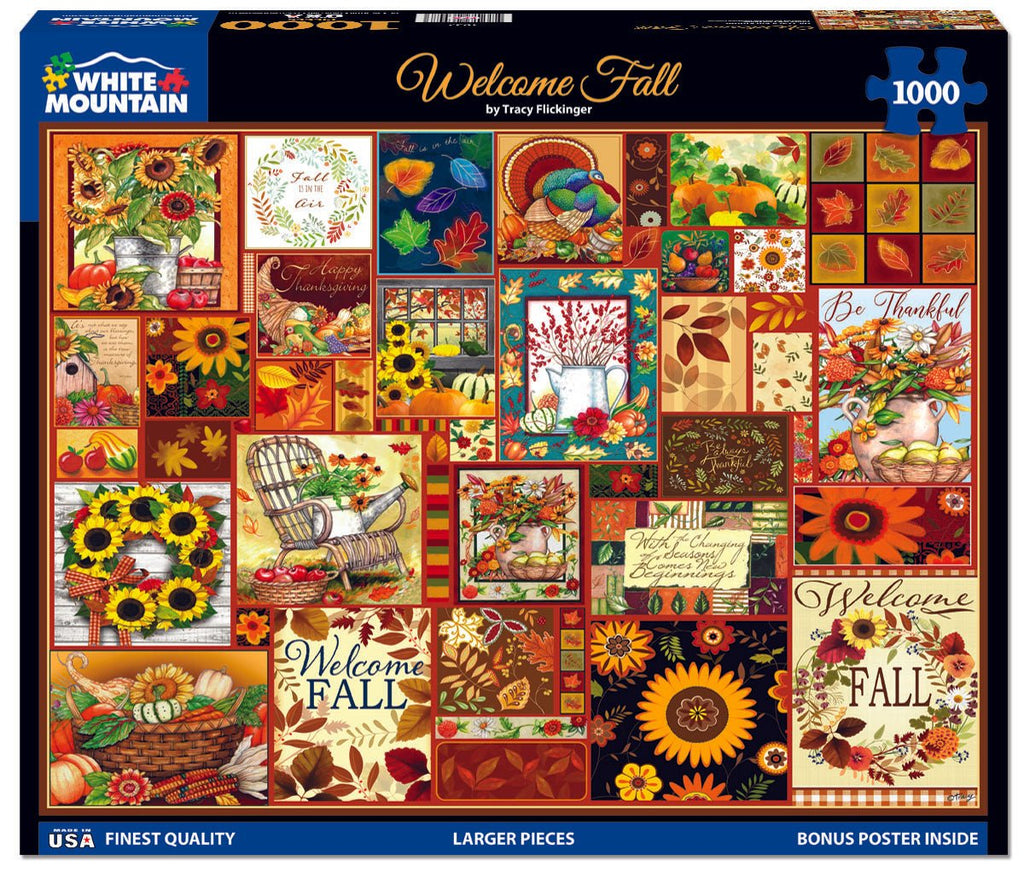 Welcom Spring Puzzle 1000 Piece Jigsaw Puzzle - Welcome Fall (1927pz) – White Mountain Puzzles