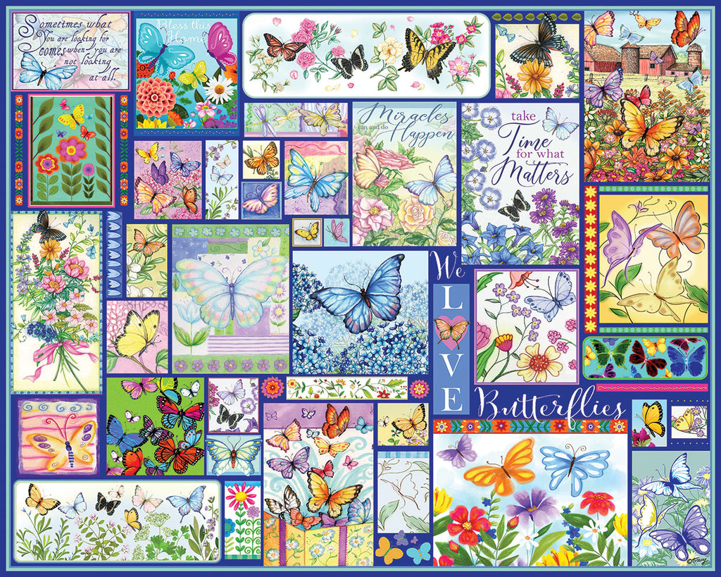 Butterflies (1930pz) - 500 Piece Jigsaw Puzzle