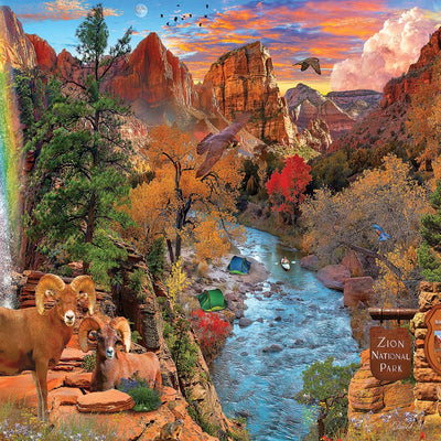 Zion National Park (1940pz) - 1000 Piece Jigsaw Puzzle