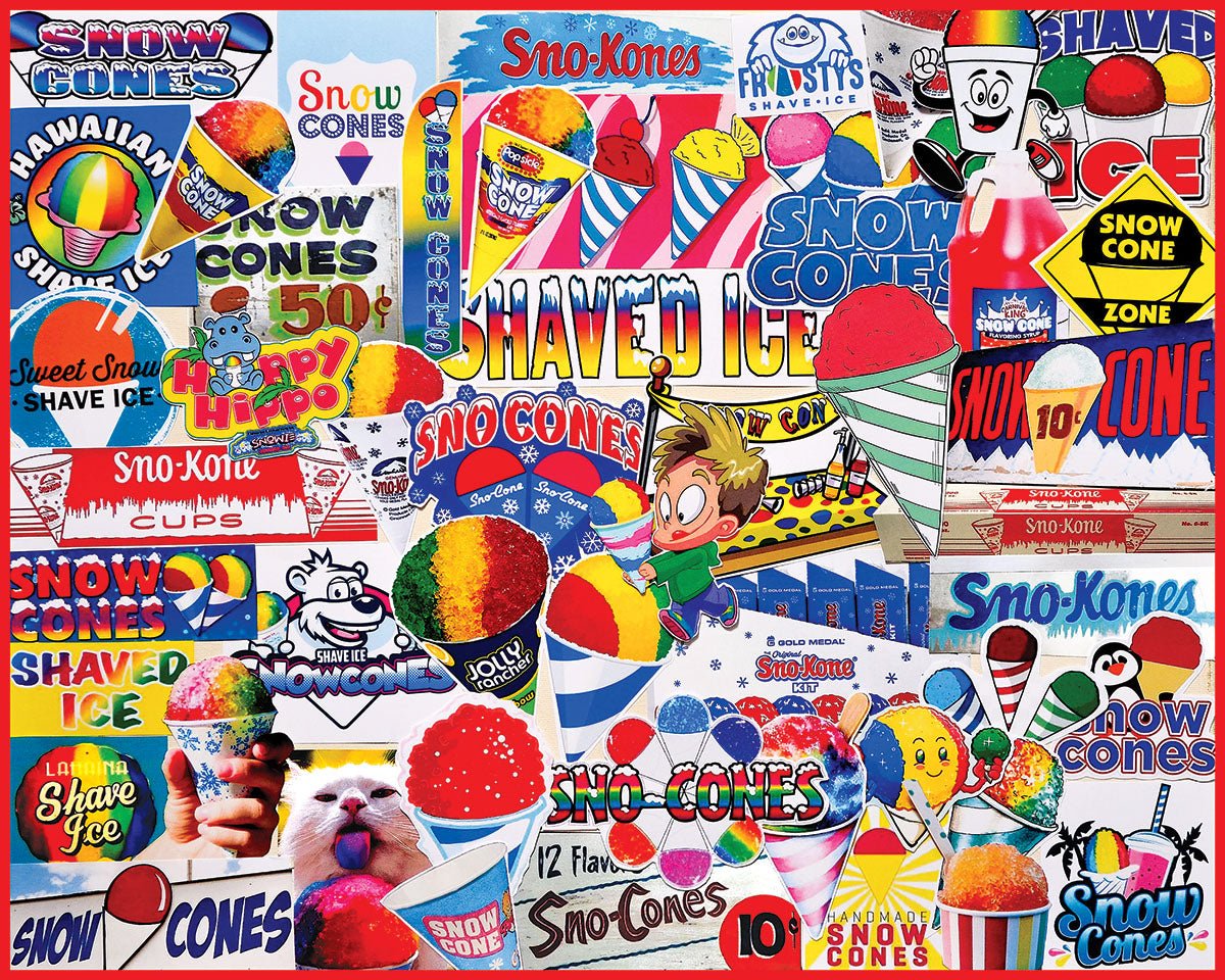 1000 Piece Jigsaw Puzzles - Snow Cones (1969pz) – White Mountain