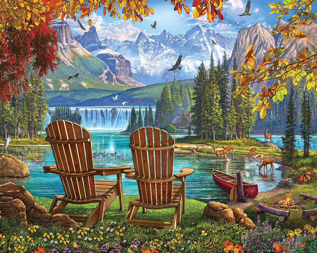 Bits And Pieces - 300 Piece Jigsaw Puzzle For Adults - The Town Toy Store - 300 Pc Christmas Tree Holiday Winter Jigsaw By Artist Ruane Manning