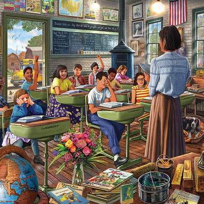 Vintage Classroom (1978pz) - 1000 Piece Jigsaw Puzzle