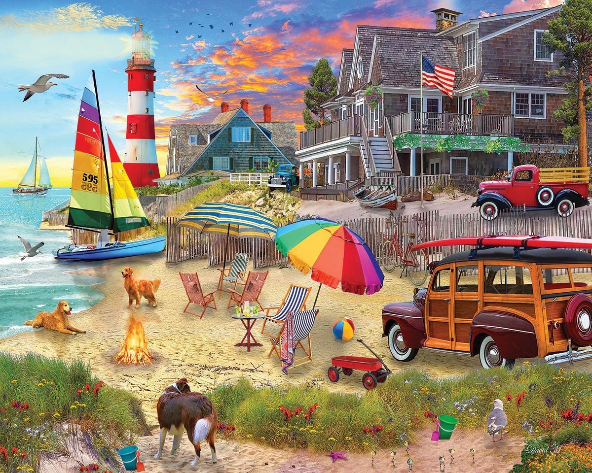 Set of 4: Artist David Maclean - Coastal Retreats Bundle 1000