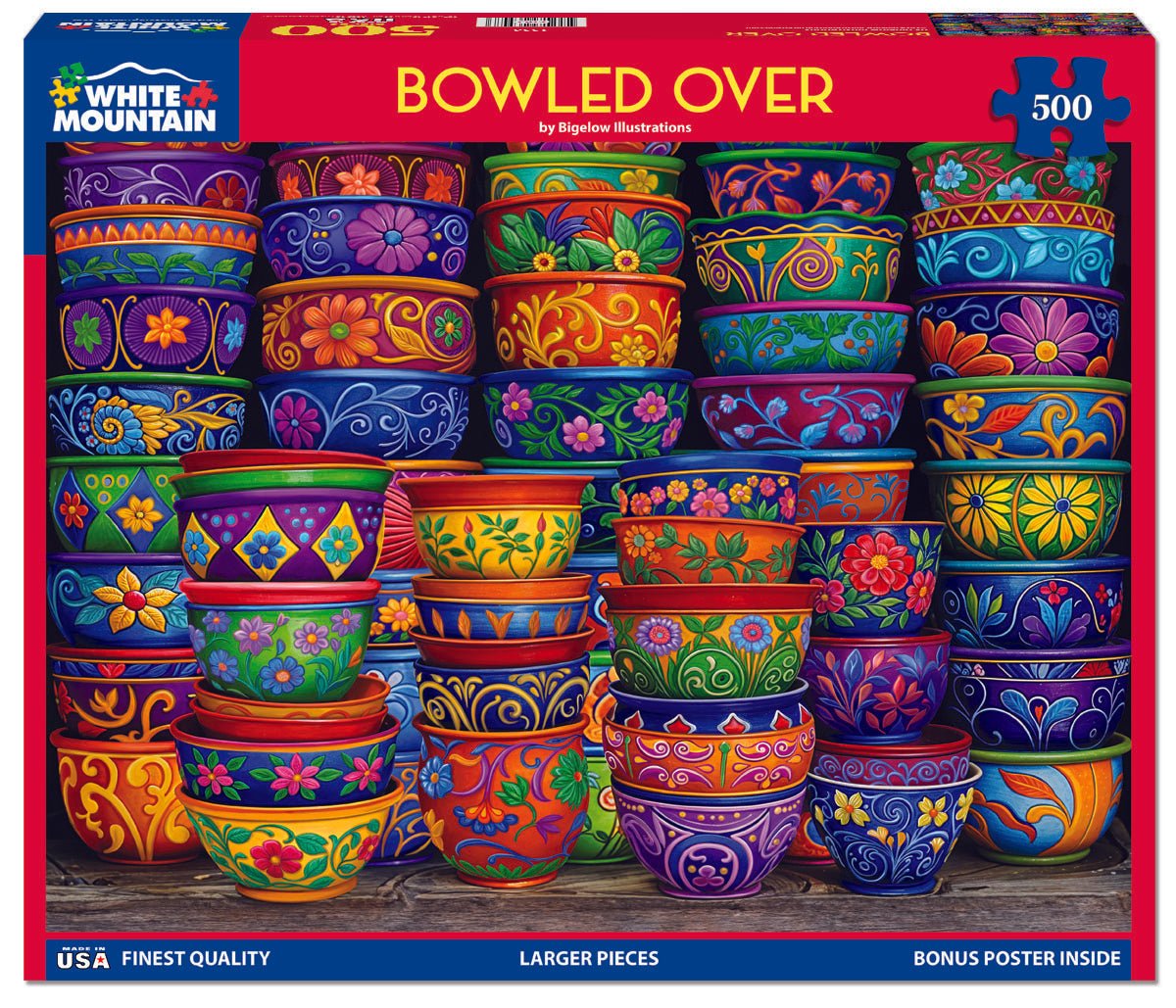 500 Piece Jigsaw Puzzle - Bowled Over (1996pz) – White Mountain