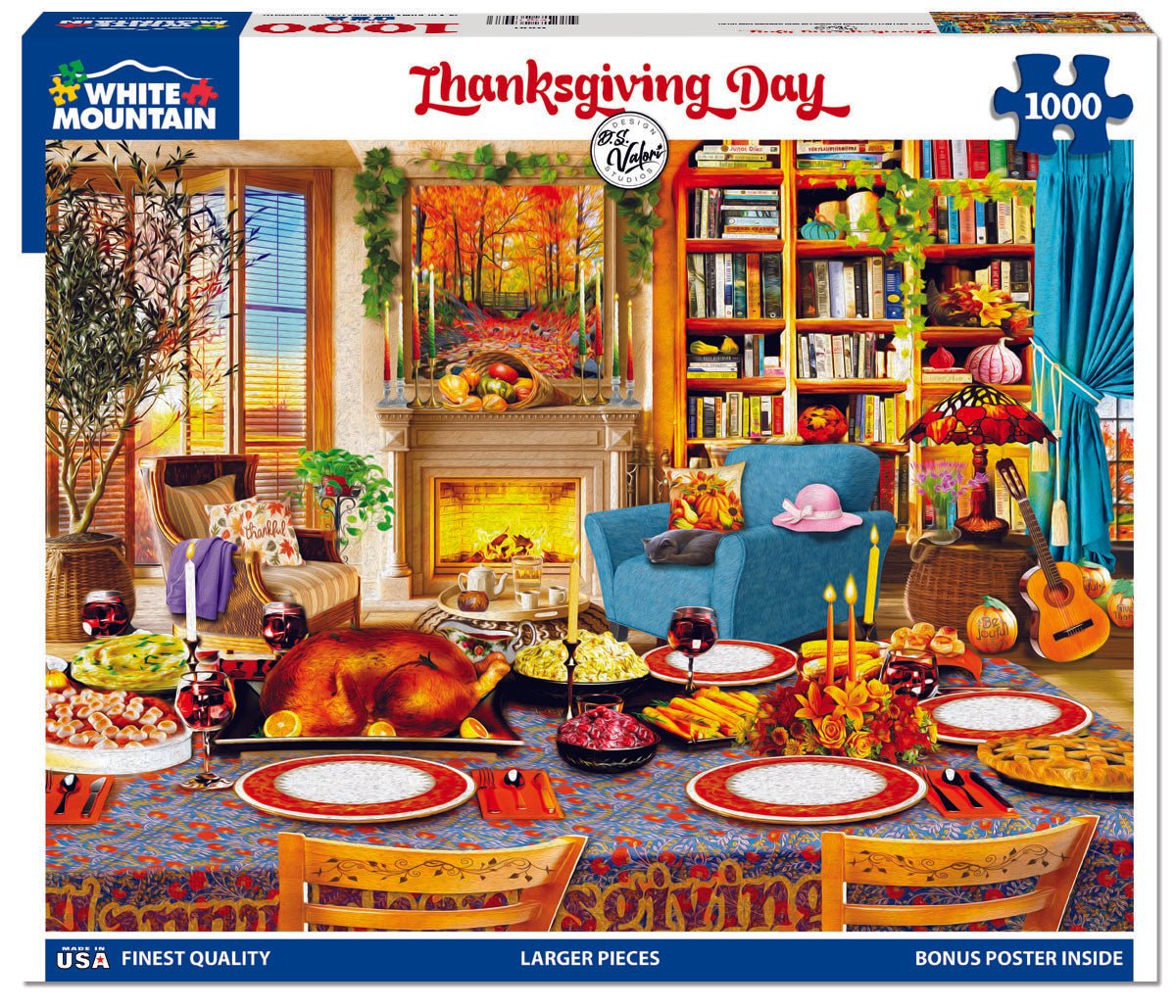⭐︎thanksmp 1000 Piece Jigsaw Puzzle - Thanksgiving Day (2000pz) – White