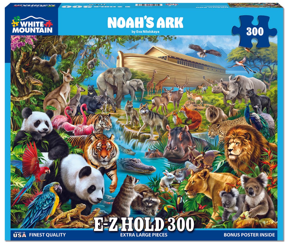 300 Piece Jigsaw Puzzle - Noah's Ark (2004pz) – White Mountain Puzzles