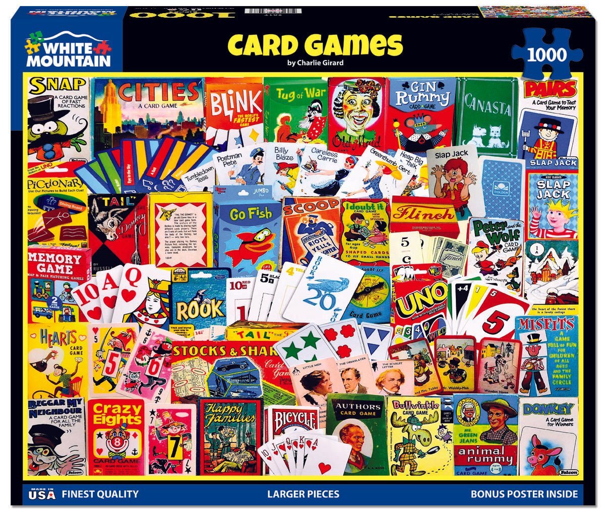 Set of 6: Collage Bundle 1000 piece – White Mountain Puzzles