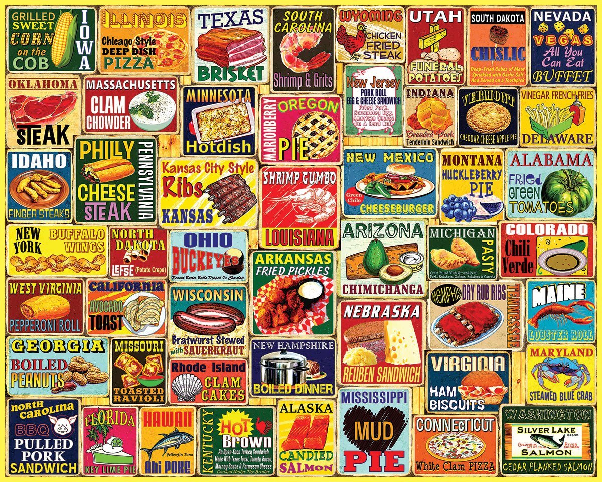 Set of 6: Collage Bundle 1000 piece – White Mountain Puzzles