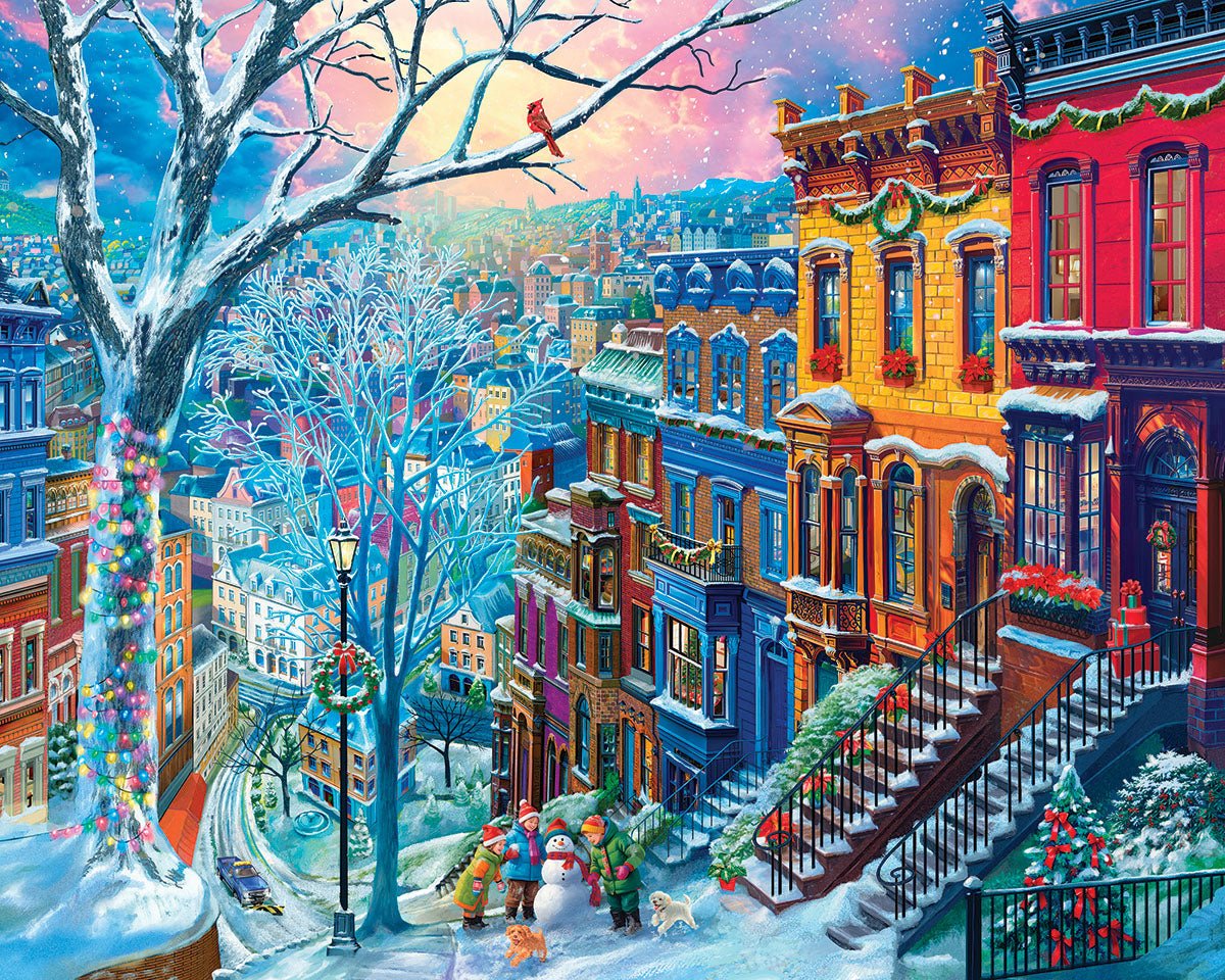 1000 Piece Jigsaw Puzzle - Winter In The City (2025pz) – White