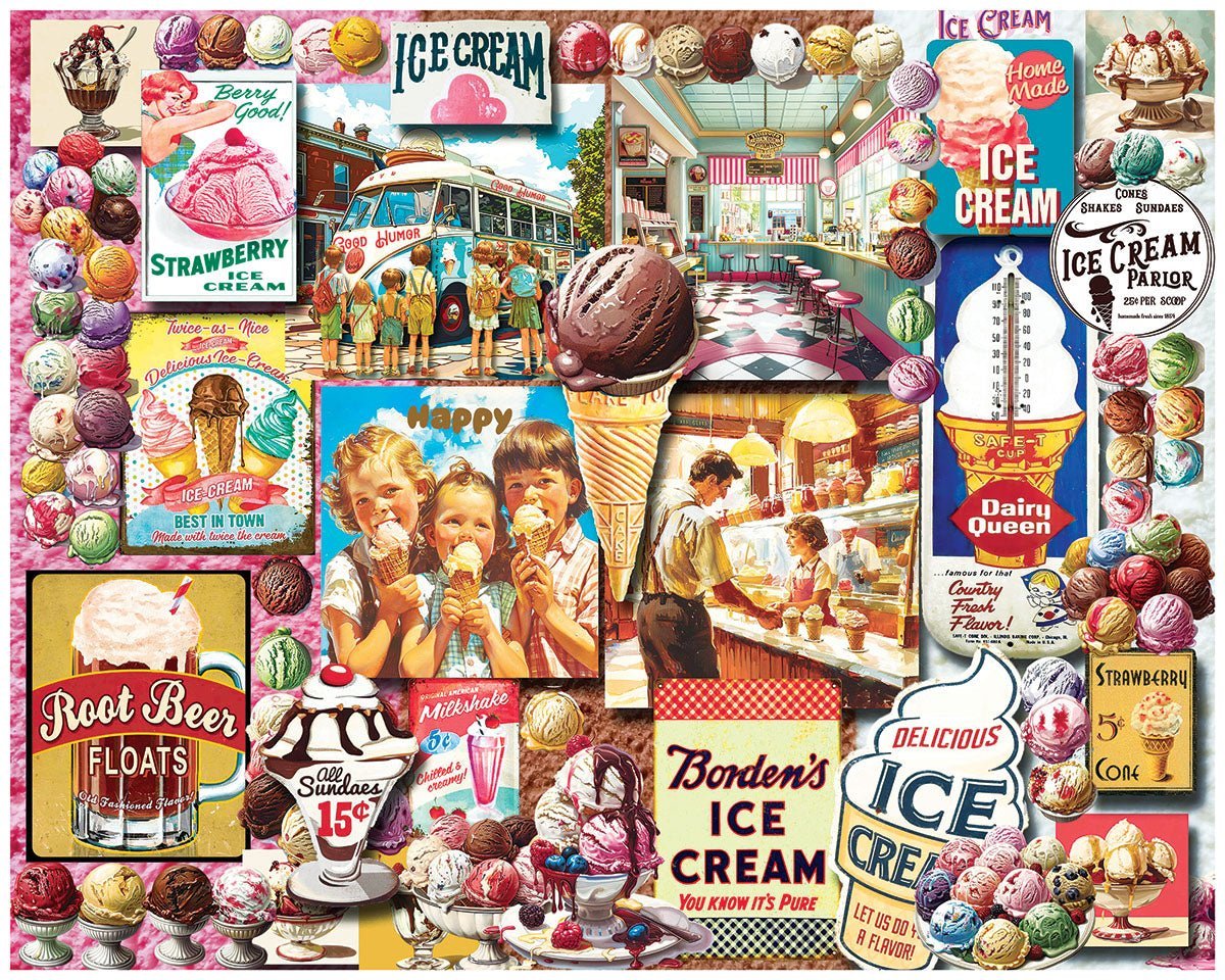 Set of 6: Collage Bundle 1000 piece – White Mountain Puzzles