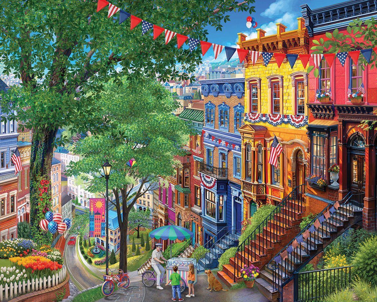 Set of 4: NEW Seasons in the City Bundle 1000 piece – White