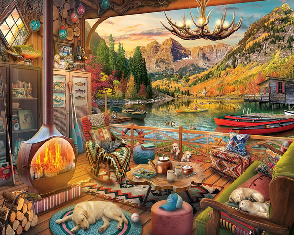 Lake Bungalow (2066pz) - 1000 Piece Jigsaw Puzzle