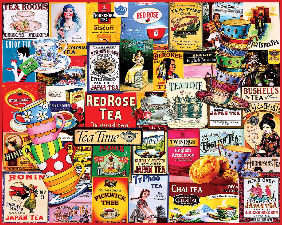 1000 Piece Jigsaw Puzzle - Teatime (2068pz) – White Mountain Puzzles