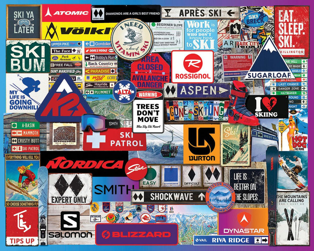 Gone Skiing (2071pz) - 1000 Piece Jigsaw Puzzle