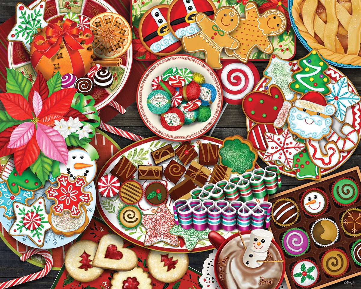 1000 Piece Jigsaw Puzzle - Christmas Goodies (2077pz) – White